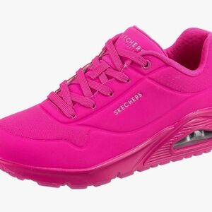 Sketchers pink uno night shades sneaker shoe athletic training size 9.5